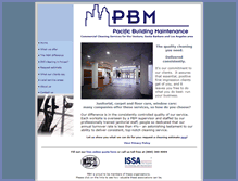 Tablet Screenshot of pacificbuildingmaintenance.com